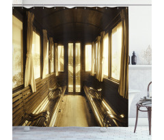Old Vintage Train Salon Shower Curtain