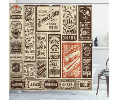 Pack Old Advertising Shower Curtain