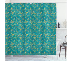 Leaves and Berries Shower Curtain