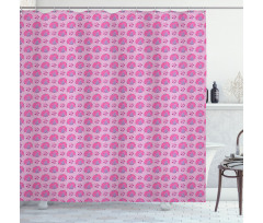 Exotic Avian and Hearts Shower Curtain