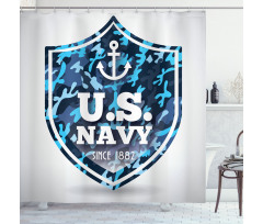 Naval Ship Marine Shower Curtain