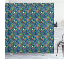 Jungle Flourishing Shower Curtain