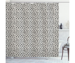 Scattered Geometric Art Shower Curtain