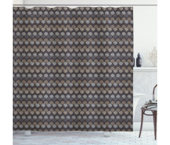 Polka Dots Forming Shower Curtain