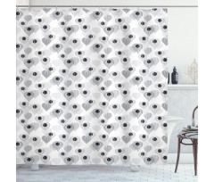 Soft Tones Oriental Winter Shower Curtain