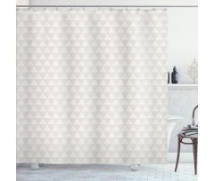 Modern Dotted Triangles Shower Curtain