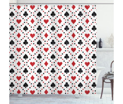 Tourist Poker Cards Shower Curtain