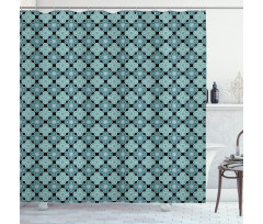 Floral Mediterranean Art Shower Curtain