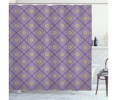 Motif Vibrant Tones Shower Curtain