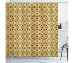 Vibrant Tones Talavera Art Shower Curtain