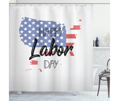 American Holiday Concept Shower Curtain
