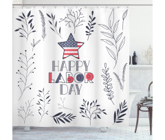 Floral and Leafy Concept Shower Curtain