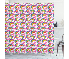 Vivid Pixel LGBT Theme Shower Curtain