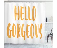 Watercolor Style Shower Curtain