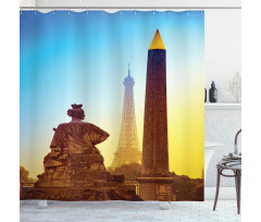 Eiffel Old Tower Photo Shower Curtain