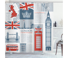 London United Kingdom Shower Curtain