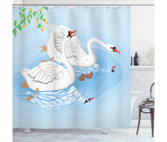 Gracious River Nature Scenery Shower Curtain