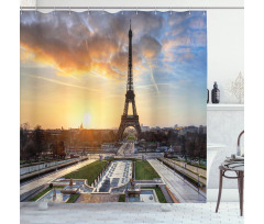 Scenic View Paris Shower Curtain