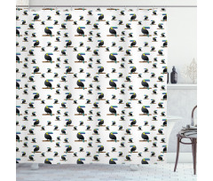 Tropical Toucan Bird Art Shower Curtain