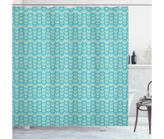 Simplistic Soft Circles Art Shower Curtain