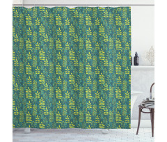 Nature Abstract Branches Shower Curtain