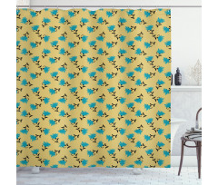 Petal with Peduncle Shower Curtain