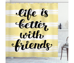 Buddies Anniversary Shower Curtain