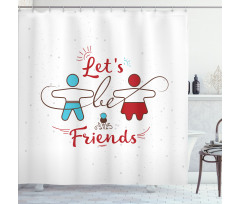 Sweetest Offer Buddies Shower Curtain