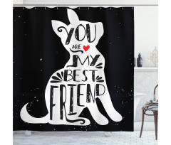 Puppy Lover Buddy Shower Curtain