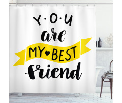 Buddy Motivation Art Shower Curtain