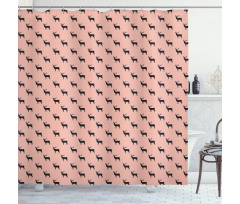 Wild Animal Hipster Shower Curtain