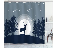 Mystic Wild Animal Shower Curtain