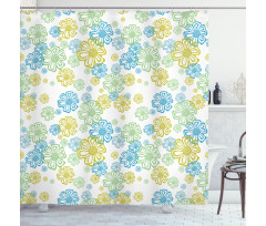 Ornate Flourish Pattern Shower Curtain