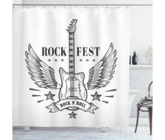 Rock Festival Design Shower Curtain