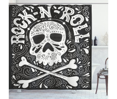 Gothic Ornate Skull Shower Curtain