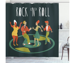 Hipster Themed Party Shower Curtain