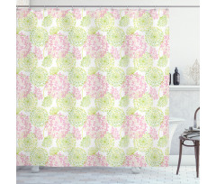 Dandelion Flower Pattern Shower Curtain