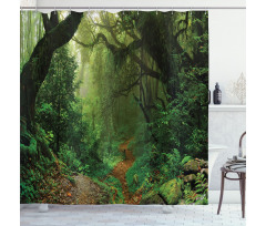 Forest in Asia Touristic Shower Curtain