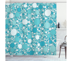 Modern Bubbles Pattern Shower Curtain