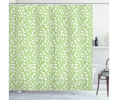 Modern Leaf Pattern Shower Curtain