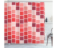 Tile Rectangle Square Shower Curtain