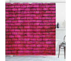 Grunge Bricks Art Shower Curtain