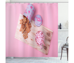 Gingerbread Cookies Coco Shower Curtain