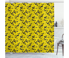 Avian and Petals Shower Curtain