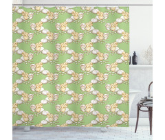 Little Baby Chickens Shower Curtain