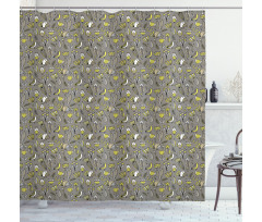 Abstract Avian Tulips Shower Curtain