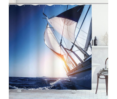 Sail Boat Adventure Sea Shower Curtain