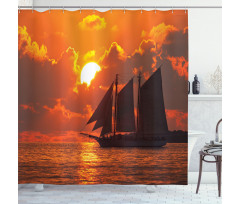 Sunset in Key Florida Shower Curtain