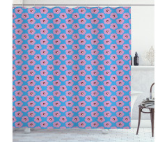 Feminine Exotic Hibiscus Shower Curtain