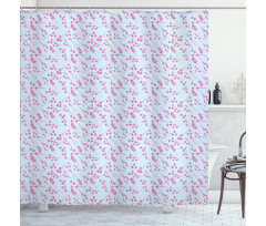 Soft Botanical Summer Shower Curtain